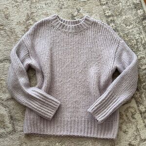 Sanctuary Cozy Crewneck Women's Sweater in Light Lavender size x-small